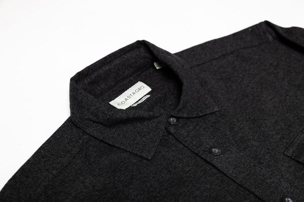 Coastaoro Shacketo Long Sleeve Shirt Jacket - Charcoal