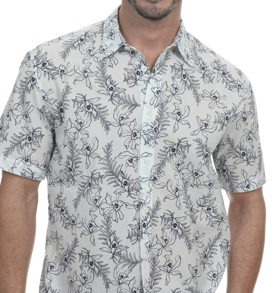 Chesney Short Sleeve Botanical Shirt