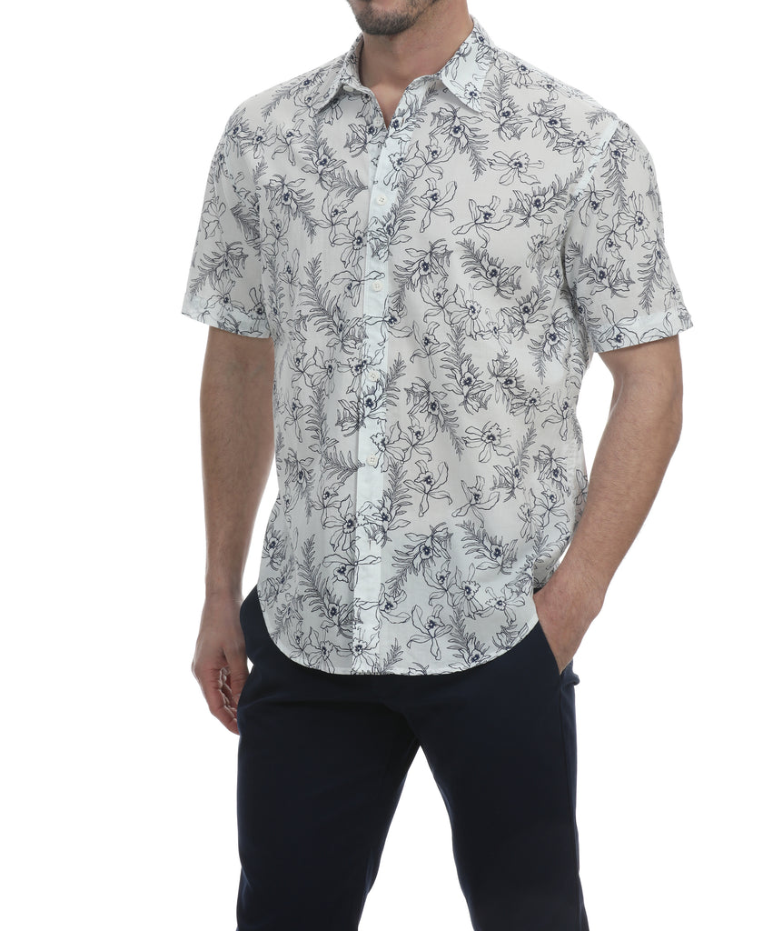 Chesney Short Sleeve Botanical Shirt