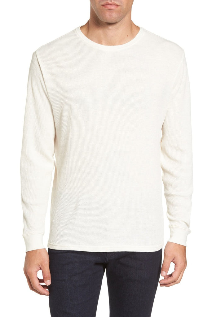Vista Waffle Knit Long Sleeve Shirt - Mid Grey