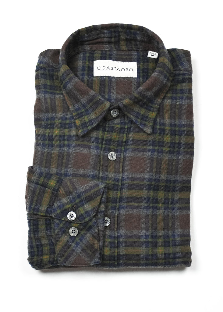 Finnoca Long Sleeve Check Button Up Shirt